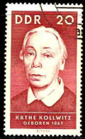 Rda Poste Obl Yv: 992 Mi:1295 Käthe Kollwitz (Beau Cachet Rond) - Usados