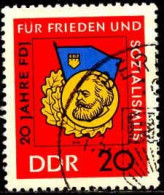 Rda Poste Obl Yv: 865 Mi:1167 20 Jahre FDJ Karl Marx (TB Cachet Rond) - Usados