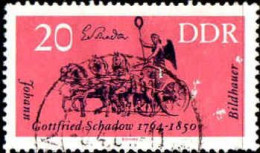 Rda Poste Obl Yv: 712 Mi:1009 Johann Gottfried Schadow Bildhauer (Beau Cachet Rond) - Usados