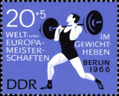 Rda Poste N** Yv: 906 Mi:1211 Welt Europameisterschaften Im Gewichtheben Pli - Unused Stamps