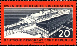 Rda Poste Obl Yv: 520 Mi:805A 125 Jahre Deutsche Eisenbahnen (Beau Cachet Rond) - Usados