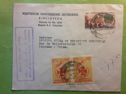 COLOMBIA Carta De Bogota Biblioteca Pontificia Universidad Javeriana Timbre Valle Del Cauca  PALUDISMO Malaria , 1962 - Colombie