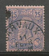 SOLDES - 1884/91- COB N° 48b (rose Foncé) - Oblitéré (o) - Oblitération BARVAUX - 1884-1891 Leopold II