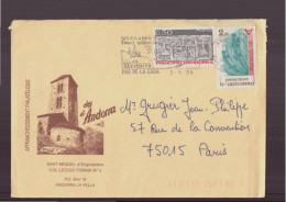 ANDORRE ENVELOPPE DU 03 JUIN 1996 DU PAS DE LA CASA POUR PARIS - Storia Postale