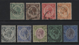 British Honduras (B14) 1922 George V Definitives. First 9 Values. Used. Hinged. - Britisch-Honduras (...-1970)