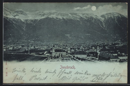 Mondschein-AK Innsbruck, Teilansicht Mit Kirche  - Other & Unclassified