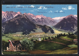 AK Bludenz, Blick Vom Gasthaus Auf Der Tschengla Auf Die Stadt Und Ins Klostertal  - Autres & Non Classés