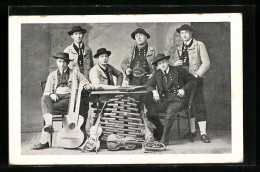 AK Trachtenkapelle Original-Oba-Innviertla-Sängergesellschaft Mit Geigen, Zither, Trompete  - Muziek En Musicus