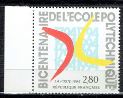 Bicentenaire De La Création De L'Ecole Polytechnique - Unused Stamps