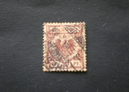 ALLEMAGNE DEUTSCHLAND GERMANIA GERMANY III REICH 1889 -1900 Value Stamp & Imperial Eagle VARIETA !! BRUN ROUGE !!!! - Oblitérés