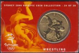 AUS376 - AUSTRALIE - 5 Dollars - 2000 - OLYMPIC SYDNEY - WRESTLERS - Otros & Sin Clasificación