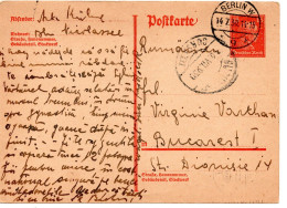 64525 - Deutsches Reich - 1930 - 15Pfg Kant GAKte BERLIN -> BUCURESTI (Rumaenien) - Covers & Documents