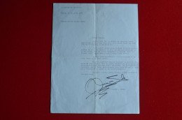 1966 Signed Letter Morgan Snell Painter Sculptress To C.E. Engel Mountaineering Historian Alpinism Escalade - Sportief