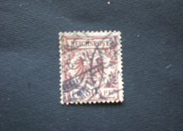 ALLEMAGNE DEUTSCHLAND GERMANIA GERMANY III REICH 1889 -1900 Value Stamp & Imperial Eagle VARIETA !! BRUN ROUGE !!!! - Oblitérés
