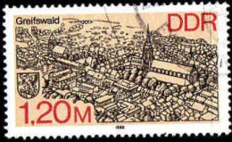 Rda Poste Obl Yv:2777 Mi:3166 Greifswald (cachet Rond) - Usados