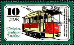 Rda Poste Obl Yv:1927 Mi:2255 Elektrische Strassenbahn (Beau Cachet Rond) - Oblitérés