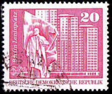 Rda Poste Obl Yv:1561 Mi:1669v Berlin Leninplatz Petit Format (cachet Rond) - Usados