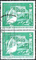 Rda Poste Obl Yv:1500 Mi:1842I Alfred Brehm Haus Tierpark Berlin Paire (cachet Rond) - Usados