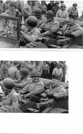 E/07   - 2 Photos    - Normandie  Débarquement Du 6 Juin 44   -   50   Utah-beach    Général Leclerc   (2) - Guerre, Militaire