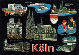 ALLEMAGNE - Koln - Rheimpartie Mit Gross St Martin Und Dom - Carte Postale Ancienne - Köln