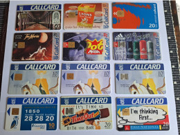 IRELAND /CHIPCARDS / BUNDEL /ACTION / 12 DIFFERENT CARDS / ACTION /12 CARDS !!!      USED CARDS    ** 16714** - Irlanda