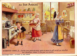 AU BON MARCHE - UN BON PETIT DIABLE ( Texte Au Dos ) Bibliothèque Rose - Taille 114 X 160 - Au Bon Marché