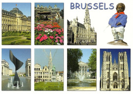 *CPM - BELGIQUE - BRUXELLES - Multivues - Cartas Panorámicas