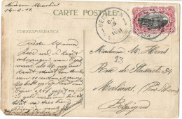 !!! CONGO, CPA DE 1911 AU DÉPART DE MECHELEN POUR MALINES (BELGIQUE). - Lettres & Documents