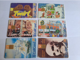 IRELAND /CHIPCARDS / BUNDEL /ACTION / 6 DIFFERENT CARDS / ACTION /6 CARDS !!!      USED CARDS    ** 16716** - Irland