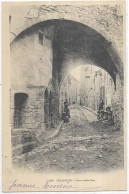 D 83. OLLIOULES.   UNE VIEILLE RUE. CARTE ECRITE - Ollioules