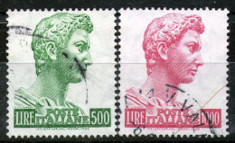 Italy,1957,DONATELLO, 1957, 500 + 1000,used ,as Scan - 1946-60: Gebraucht