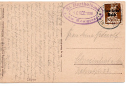 64729 - Deutsches Reich - 1921 - 40Pfg Abschied EF A AnsKte BERCHTESGADEN -> Schweinfurt - Lettres & Documents