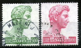 Italy,1957,DONATELLO, 1957, 500 + 1000,used ,as Scan - 1946-60: Afgestempeld