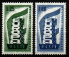 ITALIE     -    1956  -    EUROPA   .  Y&T N° 731 à 732 ** - 1956