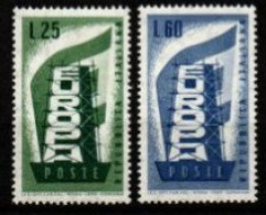 ITALIE     -    1956  -    EUROPA   .  Y&T N° 731 à 732 ** - 1956