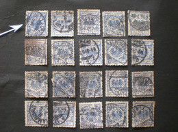 GERMANY III REICH 1889 -1900 Value Stamp & Imperial Eagle 1 BLUE PRUSSIA --- RARE - Usados