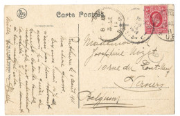 !!! CONGO, CPA DE 1911 AU DÉPART DE RUTSHURU POUR VERVIERS (BELGIQUE). TIMBRE UGANDA - Briefe U. Dokumente