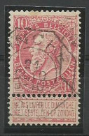 SOLDES - 1893/1900 - N° 58 Oblitéré (o) - TELEGRAPHE - Obl. - BINCHE - 1893-1900 Schmaler Bart