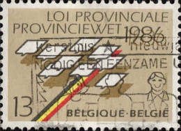 Belgique Poste Obl Yv:2231 Mi:2283 Loi Provinciale (Belle Obl.mécanique) - Gebraucht