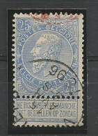 SOLDES - 1893/1900 - N° 60 - Oblitéré (o) - Obl. 1896 - Trace De Cachet Rouge Au Dessus - 1893-1900 Fijne Baard