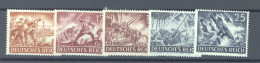 Allemagne  -  Reich  :  Mi  835-39  ** - Ungebraucht