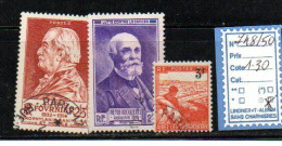 FRANCE OBLITERE - N° 748/50 - Used Stamps