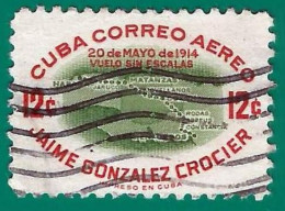 Cuba. 1955.  Scott # C117. Jaime Gonzalez Crocier. Pionero De La Aviacion - Gebraucht