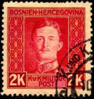 Bosnie-Herzegovine Poste Obl Yv:134 Mi:138A Karl 1er (TB Cachet Rond) - Bosnie-Herzegovine