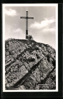 AK Geiereck Am Untersberg Mit Gipfelkreuz  - Autres & Non Classés