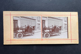 Photo Originale Stéréo Voiture Auto Tacot  8 Cm X 18 Cm ( RefZ1) - Fotos Estereoscópicas