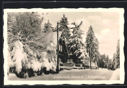 AK Oberhof /Thür., Tambacherstrasse Im Schnee  - Oberhof