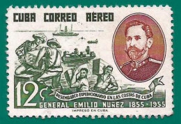 Cuba. 1955.  Scott # C128. General Emilio Nuñez. Heroe De La Revolucion - Used Stamps