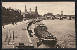 AK Dresden, Elbpartie Mit Brücke  - Dresden