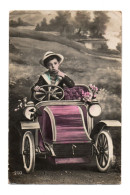 CPA  Photomontage Enfant Et Voiture. Automobile - Photographie